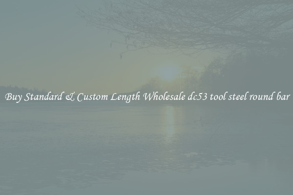 Buy Standard & Custom Length Wholesale dc53 tool steel round bar