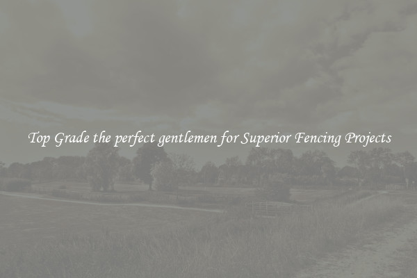 Top Grade the perfect gentlemen for Superior Fencing Projects