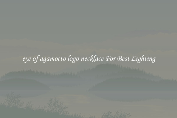 eye of agamotto logo necklace For Best Lighting
