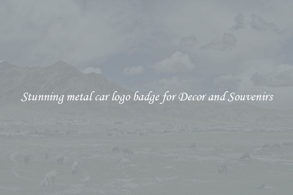 Stunning metal car logo badge for Decor and Souvenirs