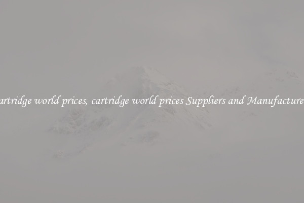 cartridge world prices, cartridge world prices Suppliers and Manufacturers