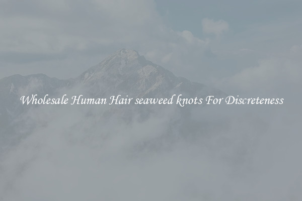 Wholesale Human Hair seaweed knots For Discreteness
