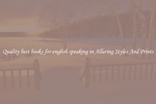 Quality best books for english speaking in Alluring Styles And Prints