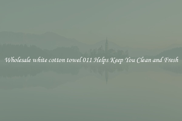 Wholesale white cotton towel 011 Helps Keep You Clean and Fresh
