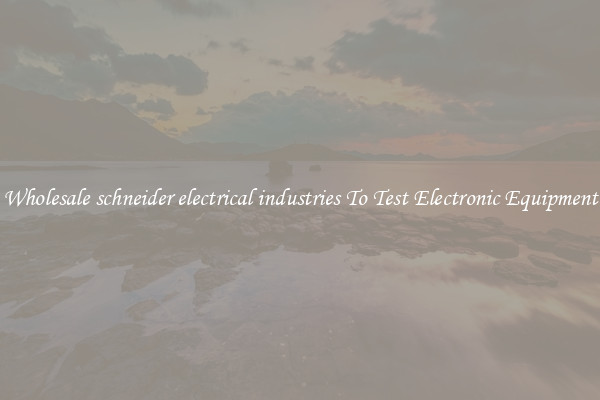 Wholesale schneider electrical industries To Test Electronic Equipment