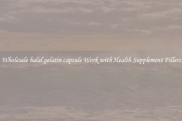 Wholesale halal gelatin capsule Work with Health Supplement Fillers