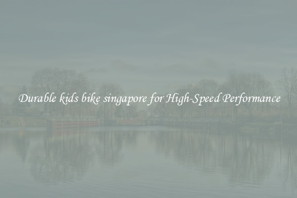 Durable kids bike singapore for High-Speed Performance