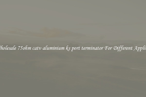 Get Wholesale 75ohm catv aluminium ks port terminator For Different Applications