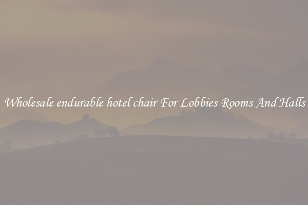 Wholesale endurable hotel chair For Lobbies Rooms And Halls
