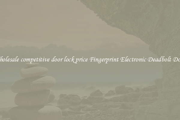 Wholesale competitive door lock price Fingerprint Electronic Deadbolt Door 