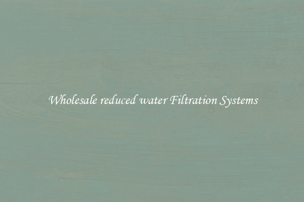 Wholesale reduced water Filtration Systems