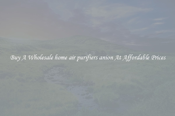 Buy A Wholesale home air purifiers anion At Affordable Prices