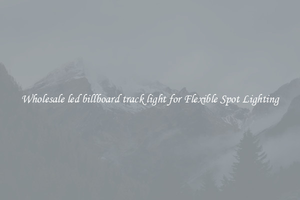 Wholesale led billboard track light for Flexible Spot Lighting